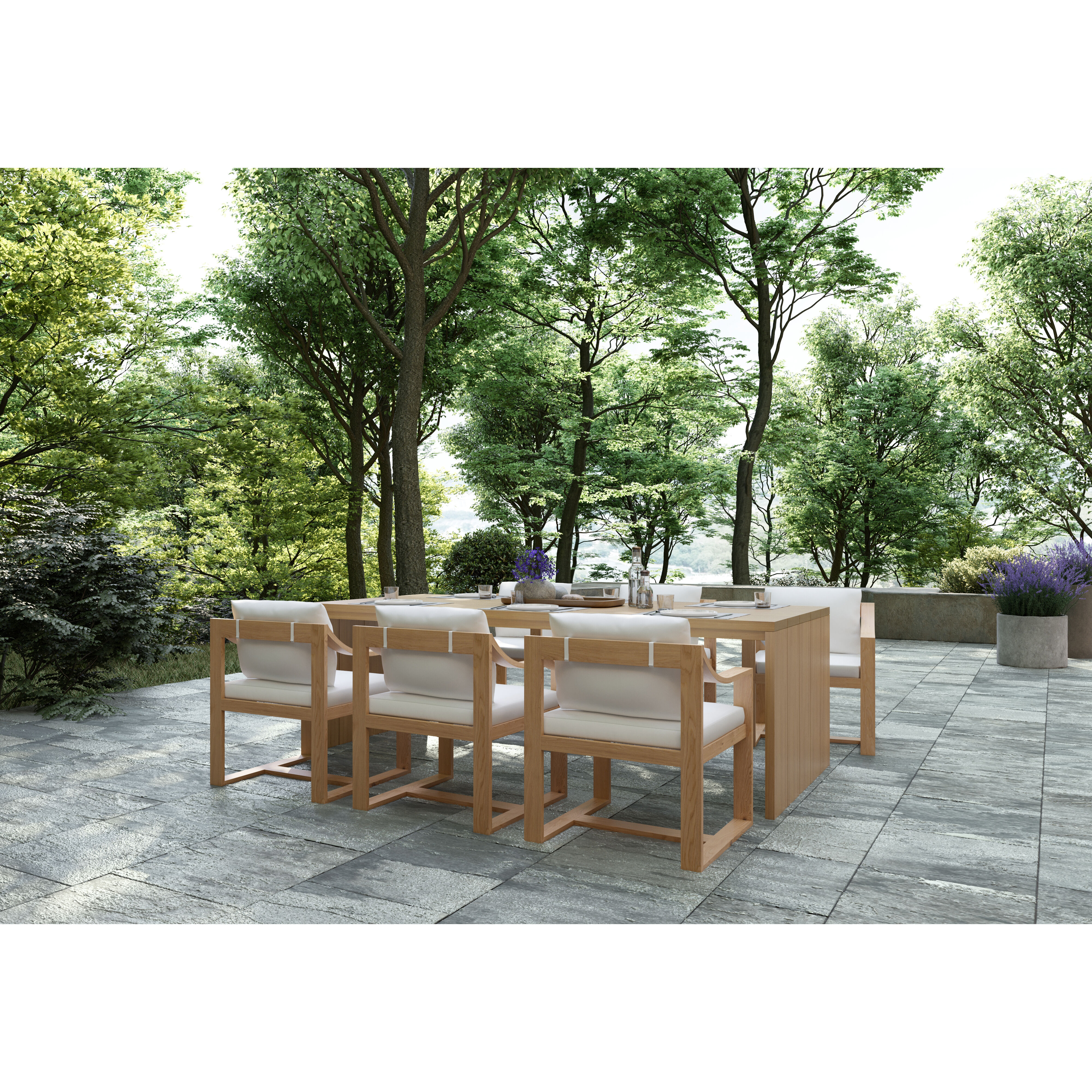 Tahiti Stinson White Outdoor Dining Armchair
